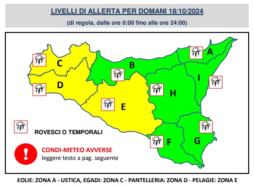 meteo sicilia domani maltempo