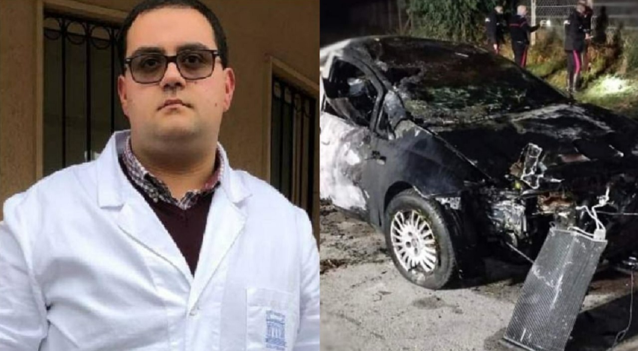 Ugo Vinci morto carbonizzato in auto a Enna, indagato l’amico conducente