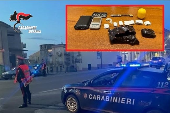 Al bar con la droga, pusher 52enne arrestato nel Messinese