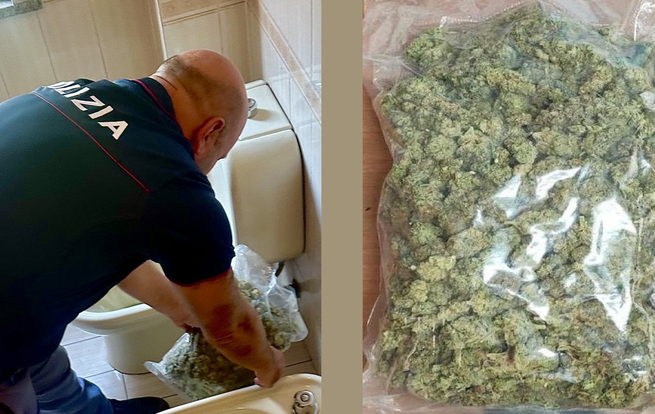 Nascondeva la droga in bagno, 52enne arrestato