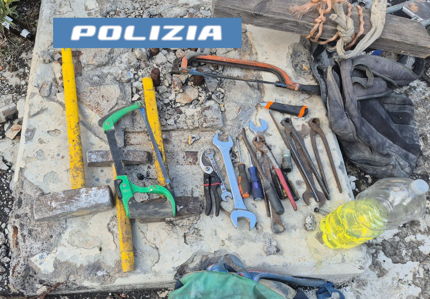 Catania, colpo sventato nell’ex cementificio di via Domenico Tempio. Due arresti