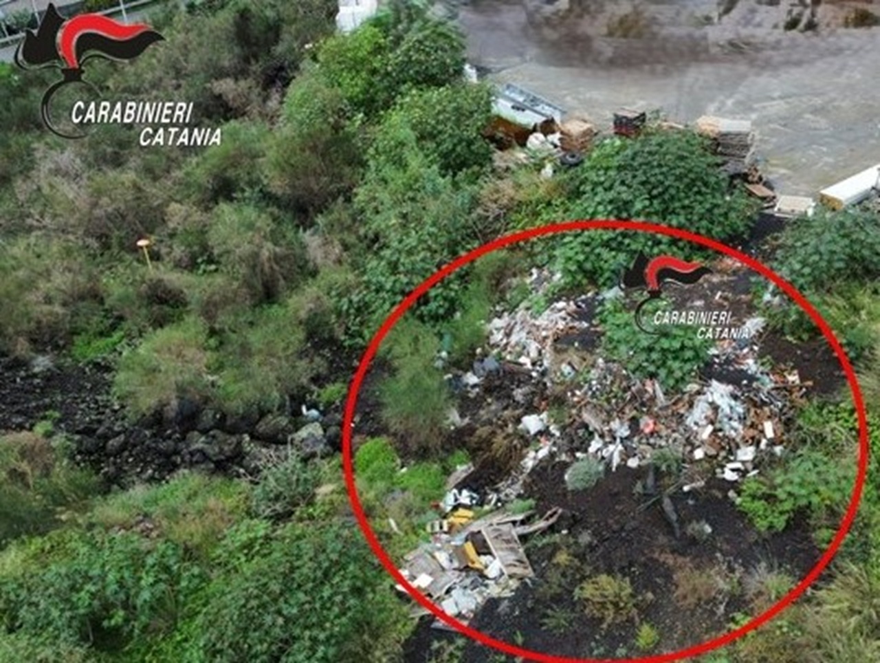 Sequestrate discariche abusive a cielo aperto a Mascali: 3 persone denunciate