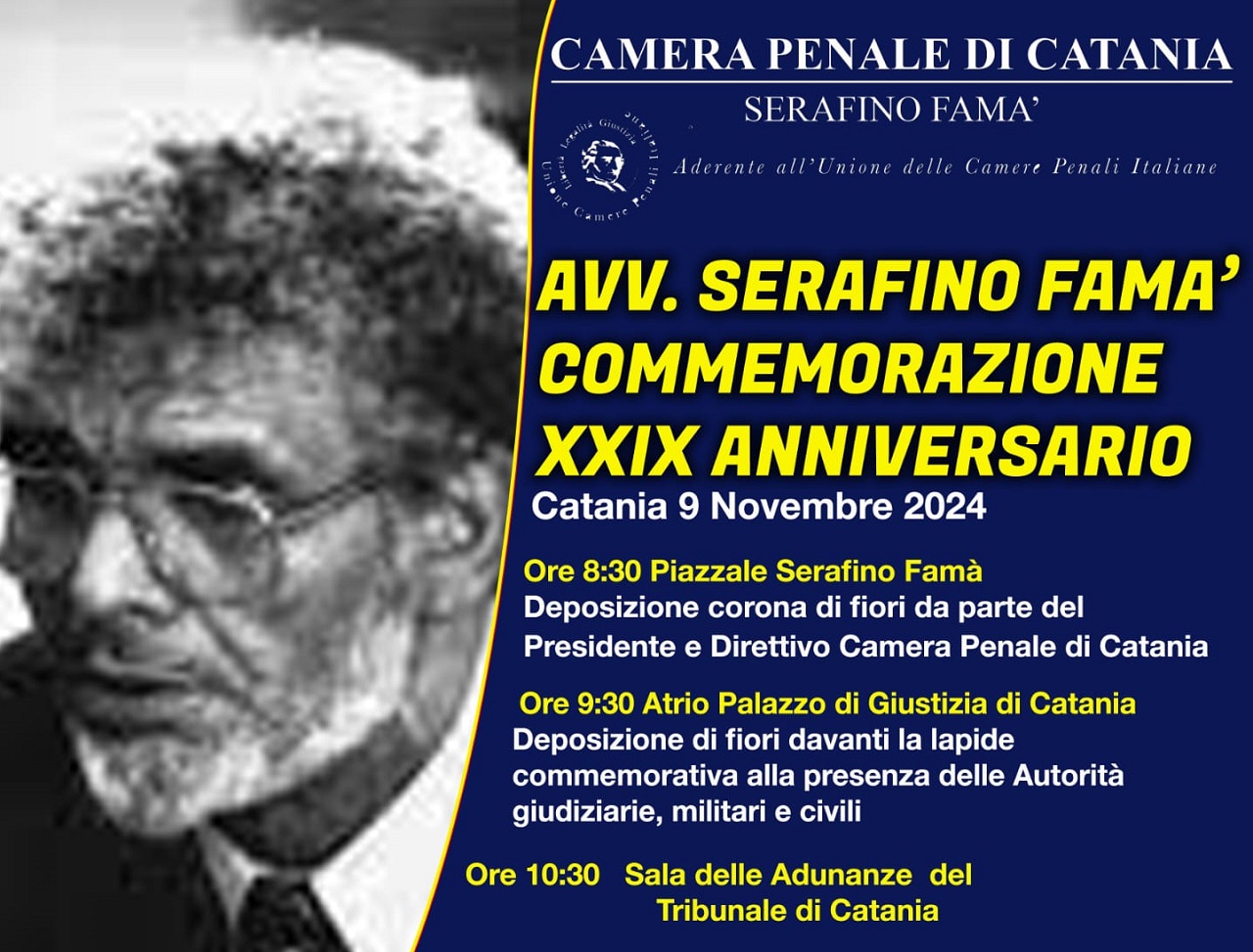 Il ricordo di Serafino Famà a Catania, sabato l’evento in occasione del 29esimo anniversario di morte