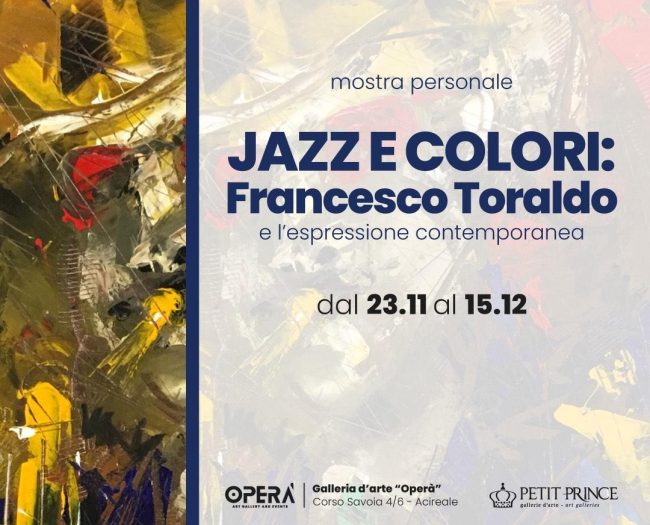 Mostra personale di Francesco Toraldo “Jazz e Colori: l’espressione contemporanea” ad Acireale