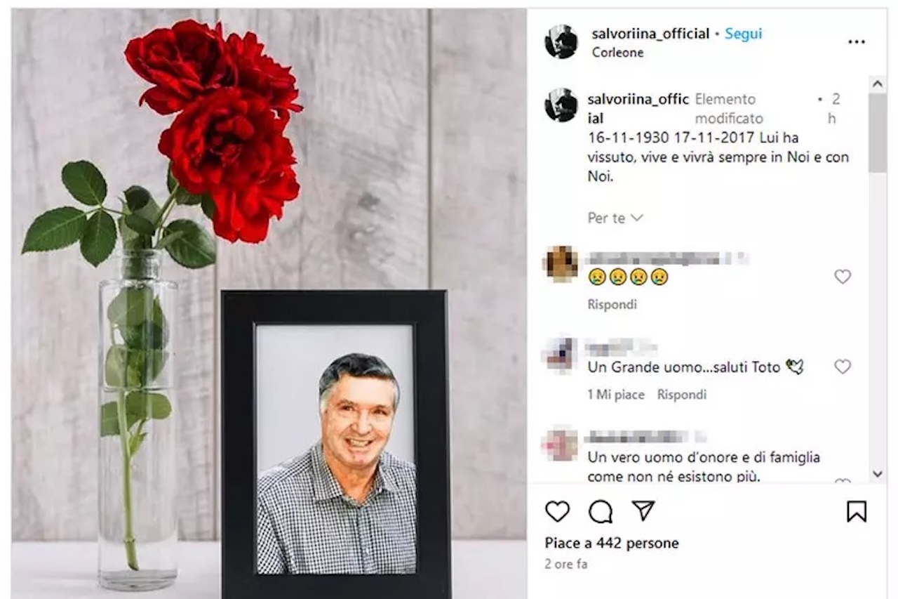 Il post di Salvuccio Riina per l’anniversario di morte del padre Totò. Commenti e apprezzamenti sui social