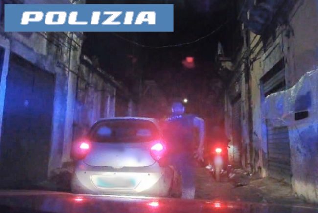 Inseguimento a San Cristoforo per la fuga di un catanese a bordo di un’auto rubata