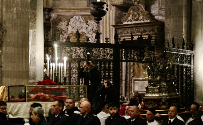 Le reliquie di Santa Lucia nella Basilica Cattedrale di Catania “ospitate” da Sant’Agata