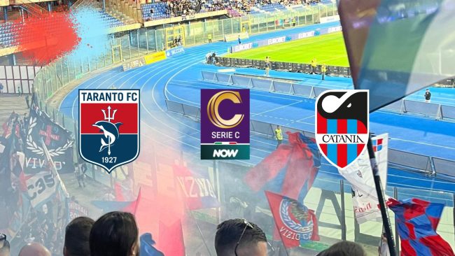 Taranto-Catania 1-5: i Rossazzurri ritrovano la vittoria in trasferta
