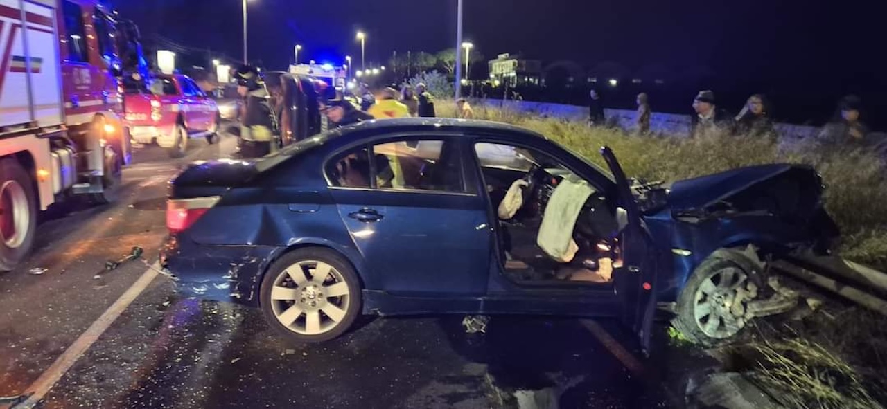 Incidente a Ragusa, frontale tra due auto provoca quattro feriti