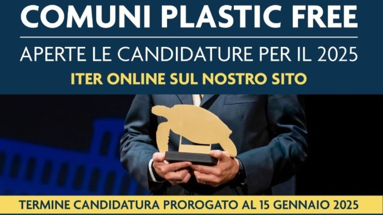 Comune Plastic Free 2025: tempo fino al 15 gennaio per candidarsi