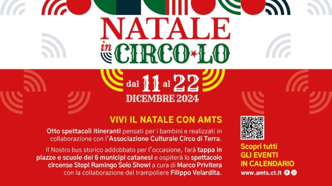 AMTS, “Natale in CircoLo”: il programma di eventi e iniziative per Catania