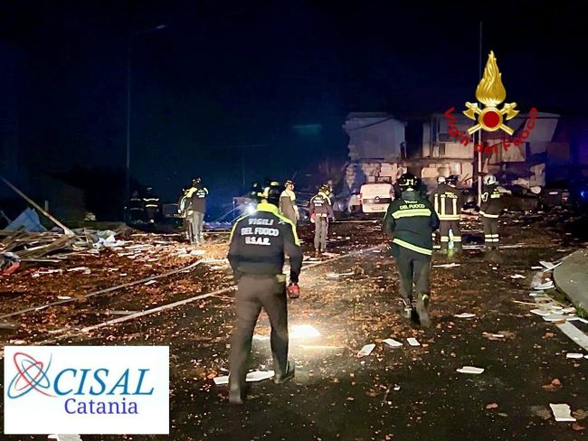 Esplosione via Galermo. Cisal Catania: “Gratitudine profonda per i soccorritori”
