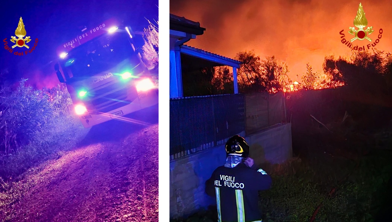 Concluse le operazioni di spegnimento del vasto incendio all’Oasi del Simeto