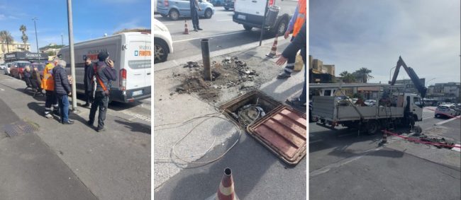 Catania, al viale Vittorio Veneto parte la sostituzione dei pali dell’illuminazione pubblica