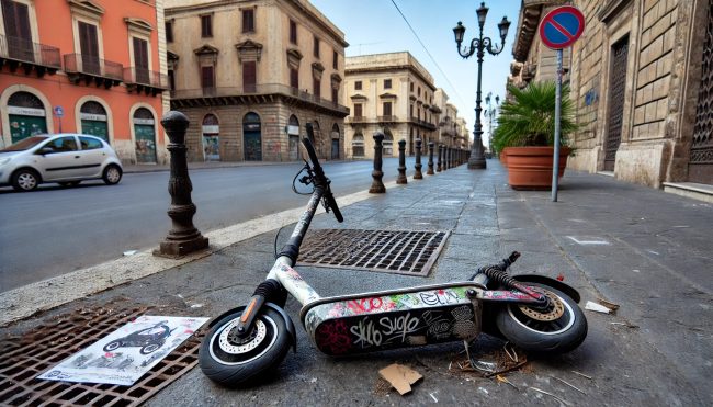 Troppi atti vandalici e furti di monopattini in sharing a Palermo: l’appello di Esco