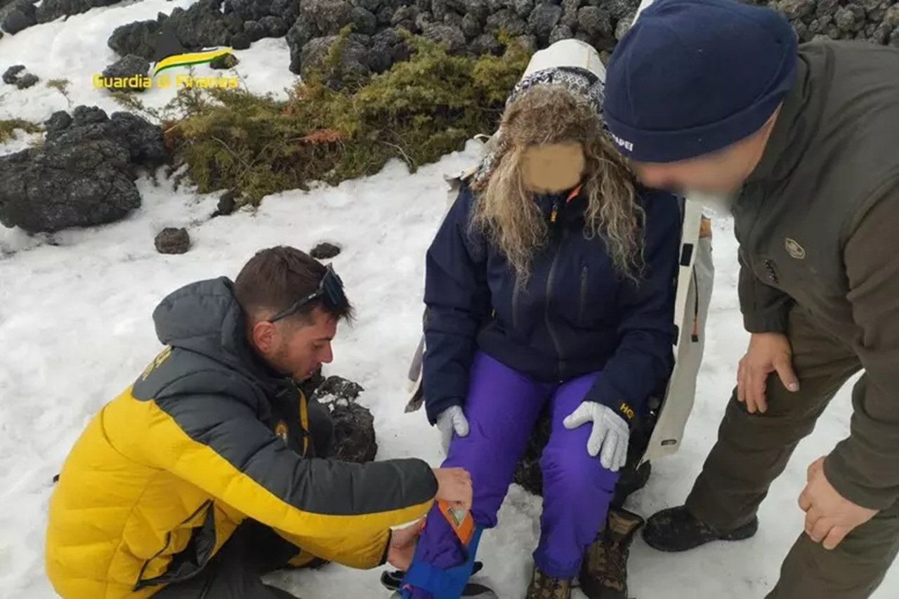Intervento di soccorso sull’Etna