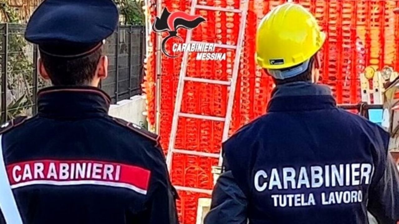 Cantiere edile di Roccalumera irregolare: sanzioni per oltre 40mila euro e denuncia per il titolare