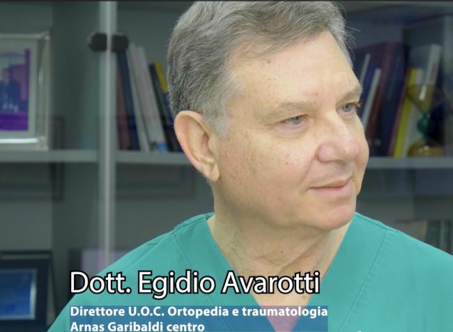 Il Diario della Salute: il dottor Egidio Avarotti ci porta nel reparto di Ortopedia e Traumatologia dell’Arnas Garibaldi Centro