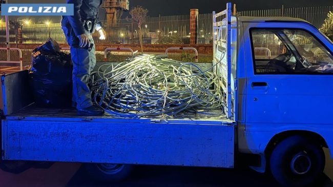 Due arresti a Catania per furto di cavi di rame