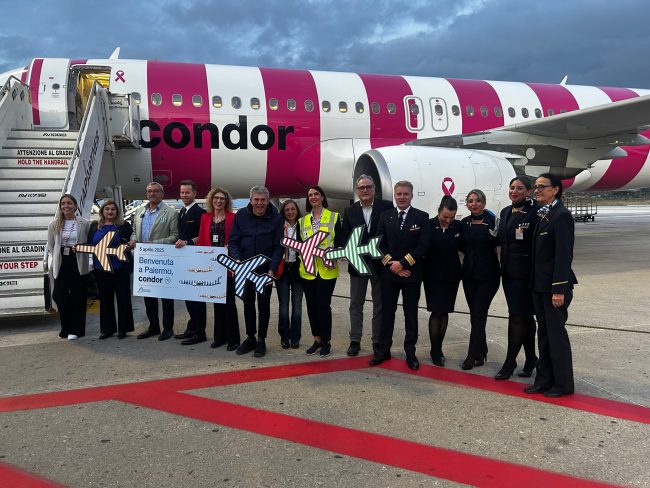 Condor Airlines inaugura la nuova rotta Palermo–Roma–Francoforte