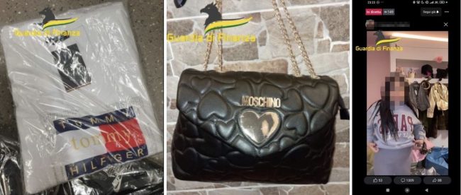 Abbigliamento falso e vendite “in nero” sui social: maxi operazione della Finanza