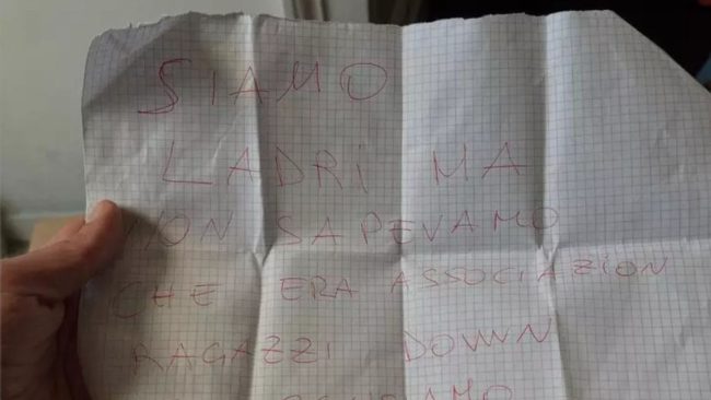 “Non sapevamo fosse un’associazione per ragazzi down”, l’insolito messaggio di scuse dei ladri dopo furto colombe a Catania