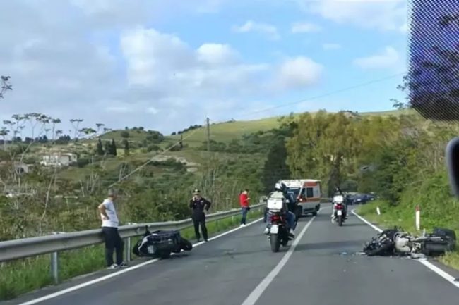 Violento scontro tra 2 moto nelle strade della Targa Florio: 4 feriti