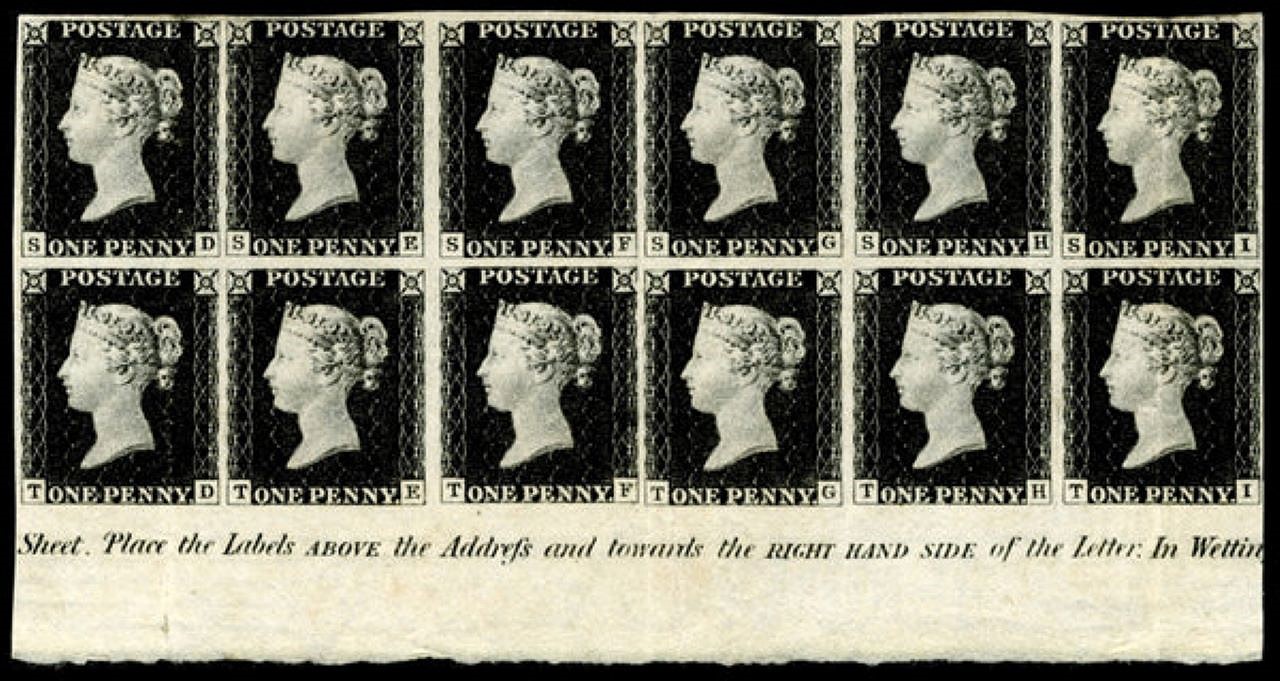Penny Black, 185 anni fa veniva emesso il primo francobollo della storia: curiosità e valore del “numero uno” della filatelia