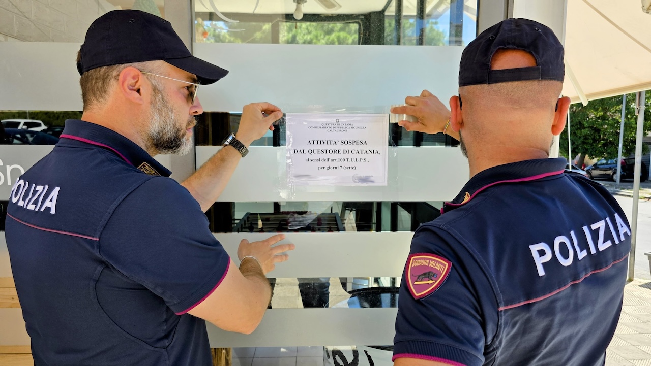 Chiuso chiosco a Caltagirone: era diventato ritrovo abituale di pregiudicati