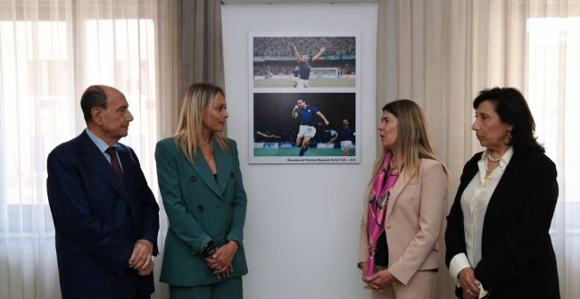 Intitolata a Totò Schillaci una sala dell’assessorato regionale dello Sport