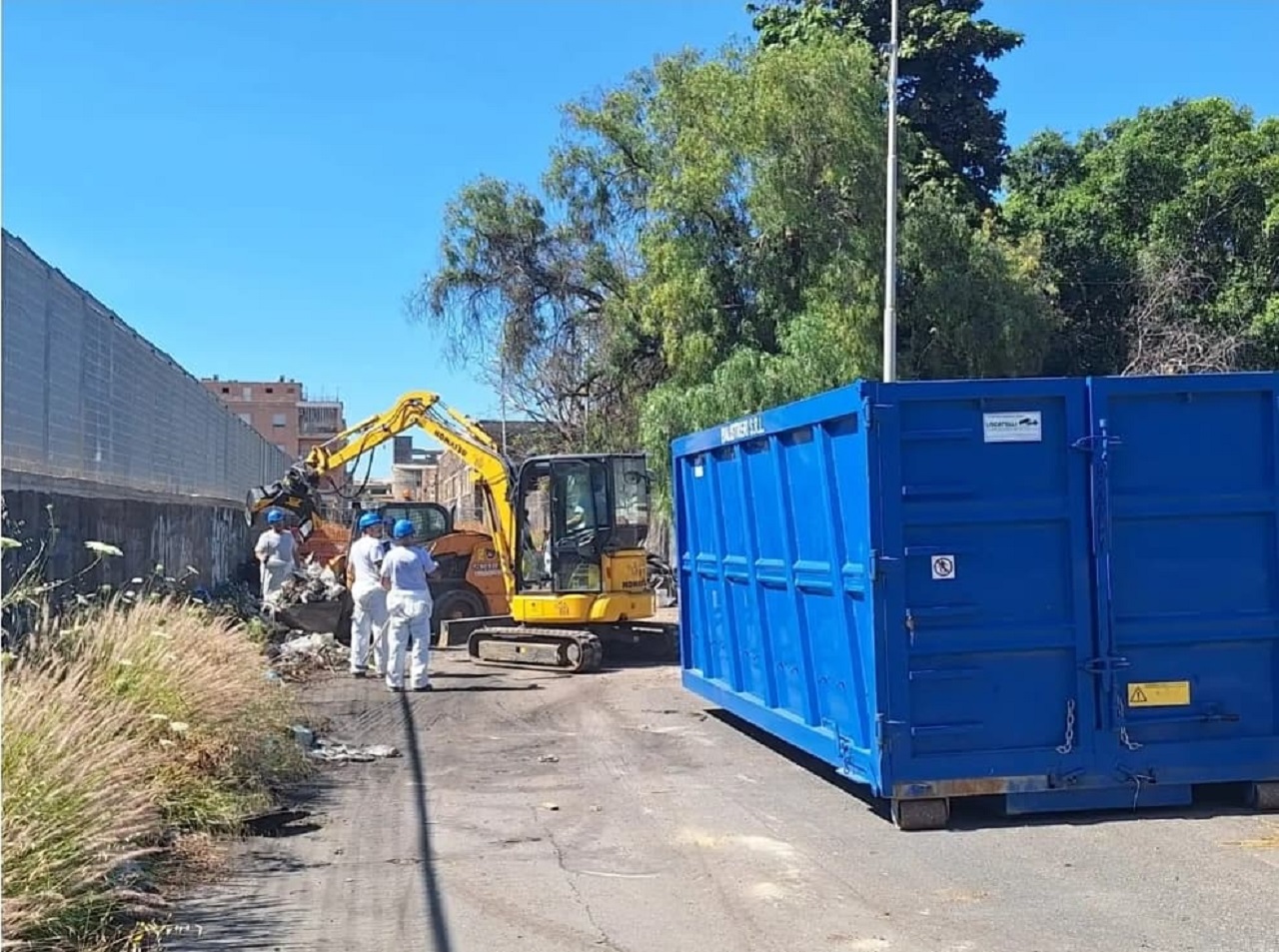 Catania, iniziati ufficialmente i lavori di bonifica di via Toledo