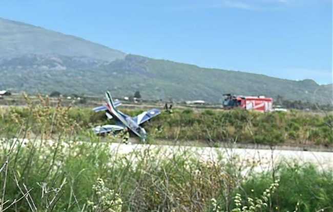 Pantelleria, incidente per le Frecce Tricolori: aereo fuori pista, ferito il pilota