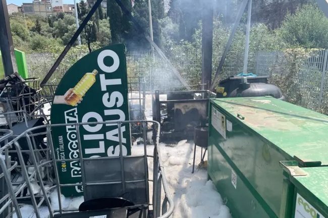 Catania, principio d’incendio al CCR di Librino