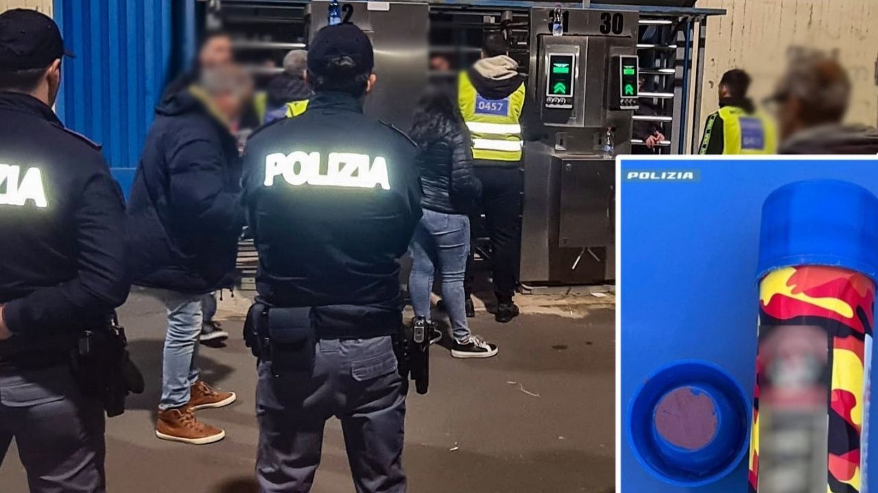 Catania, allo stadio senza biglietto e con un bengala. Scatta il Daspo