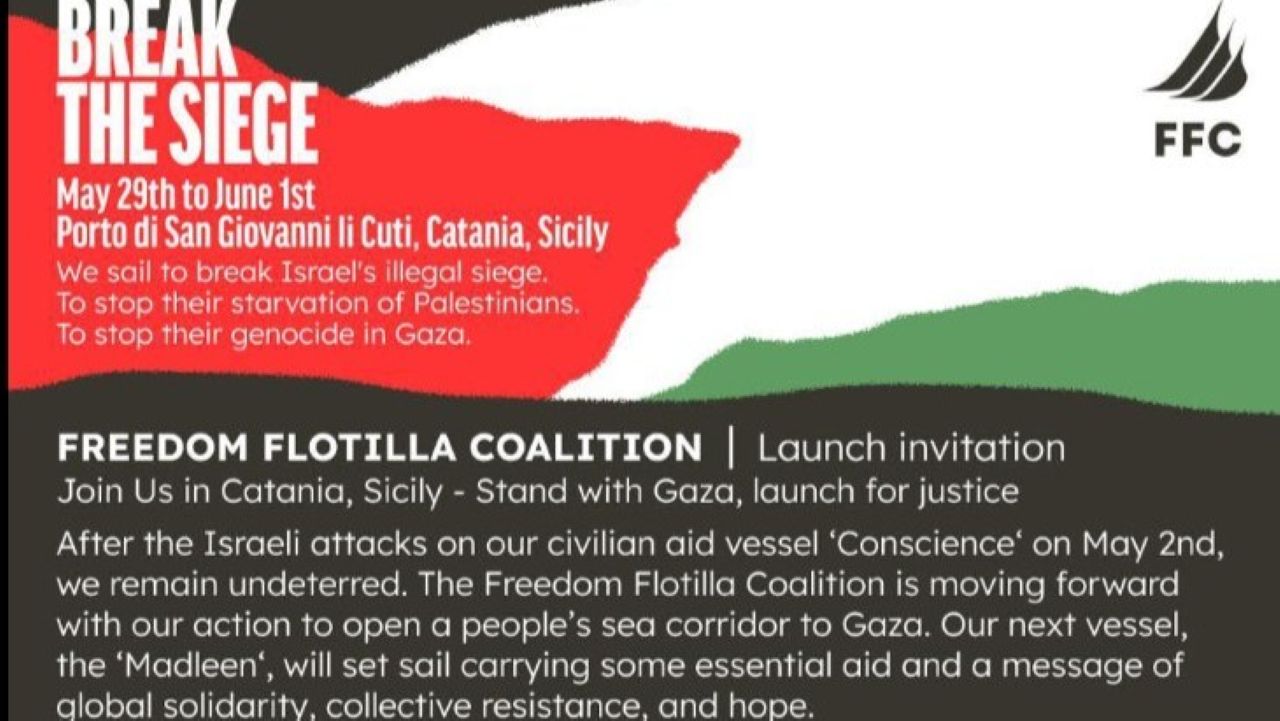 Una nave per Gaza partirà da Catania. L’iniziativa di Freedom Flotilla Coalition