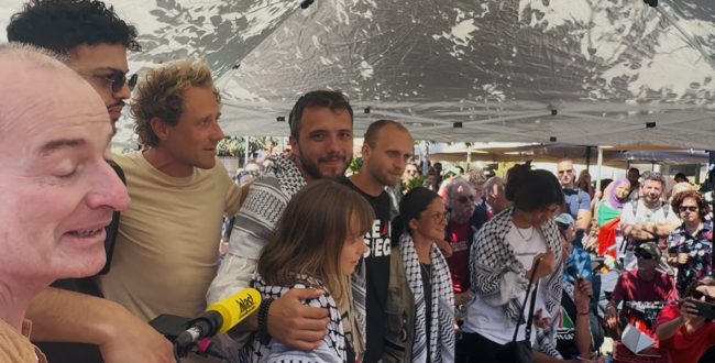 Attivisti Freedom Flotilla