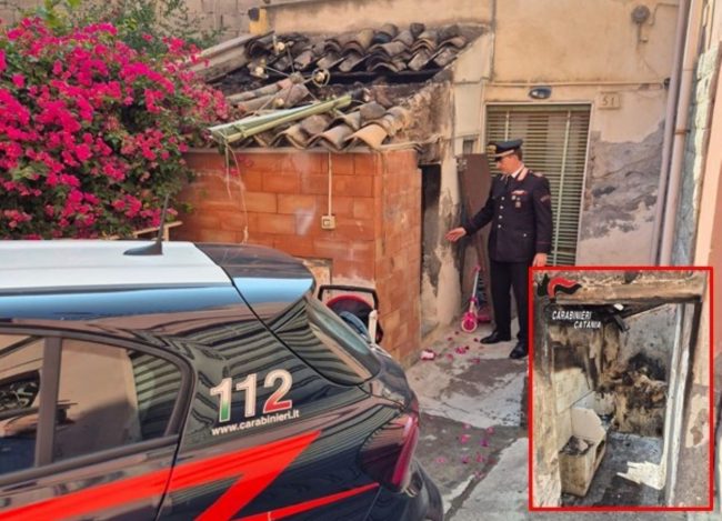 Incendio a Paternò: un carabiniere interviene e spegne le fiamme