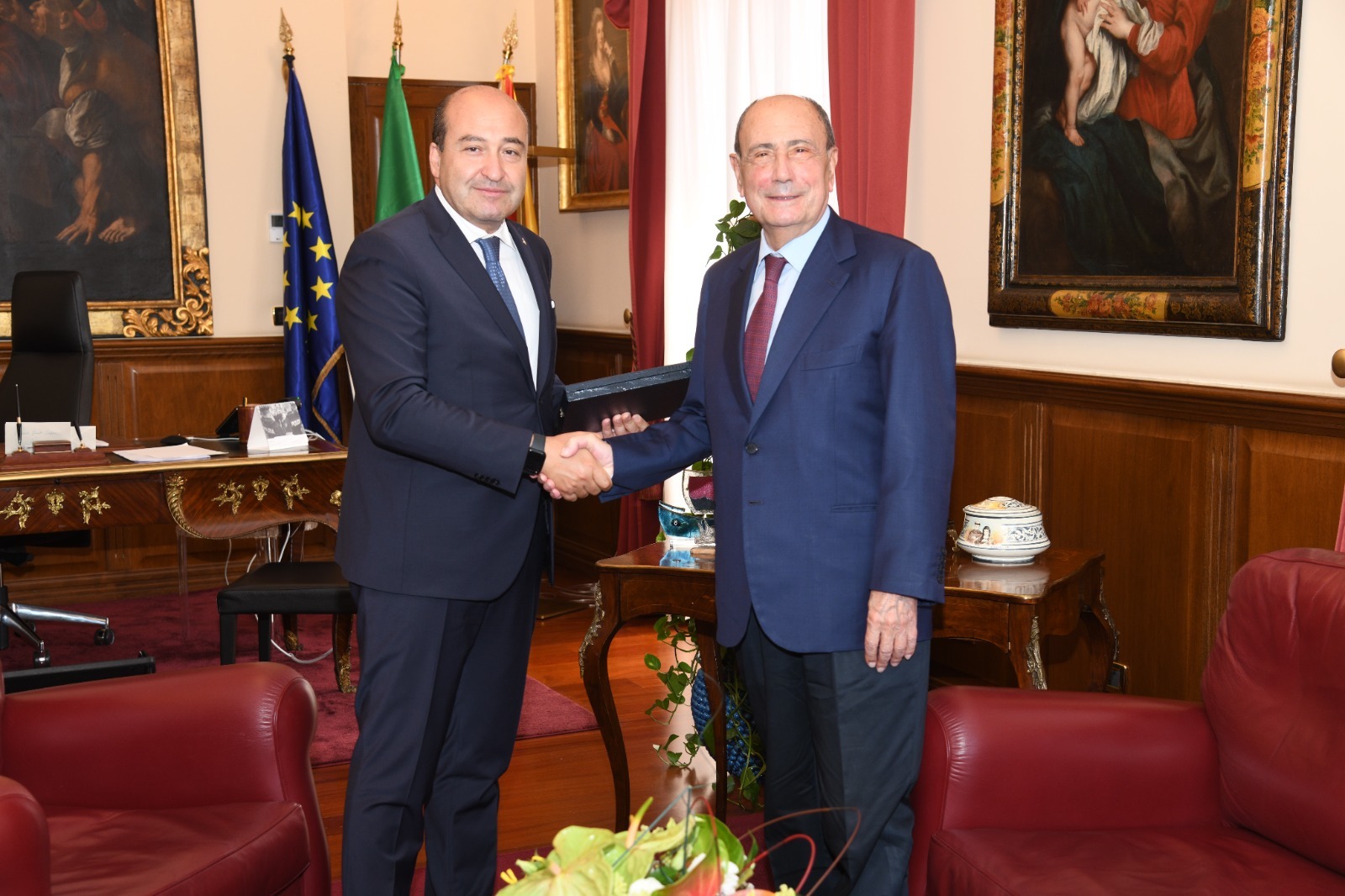 Schifani accoglie il nuovo prefetto di Catania Pietro Signoriello