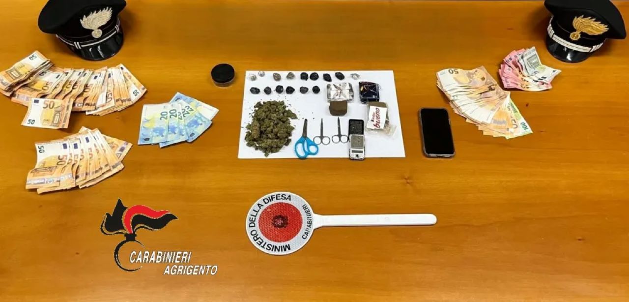 Sciacca, trovato in possesso di droga e contanti: arrestato 27enne