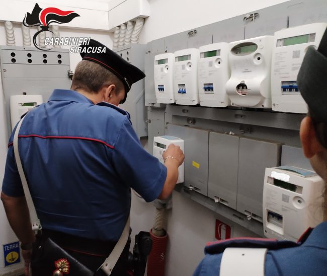 Siracusa, due persone denunciate per furto di energia elettrica