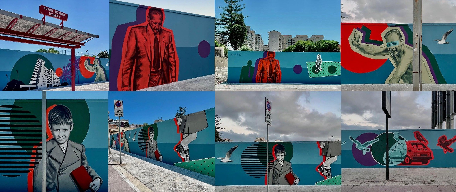 Un nuovo murales dedicato a Paolo Borsellino vicino via D’Amelio a Palermo: le parole dell’artista Andrea Buglisi