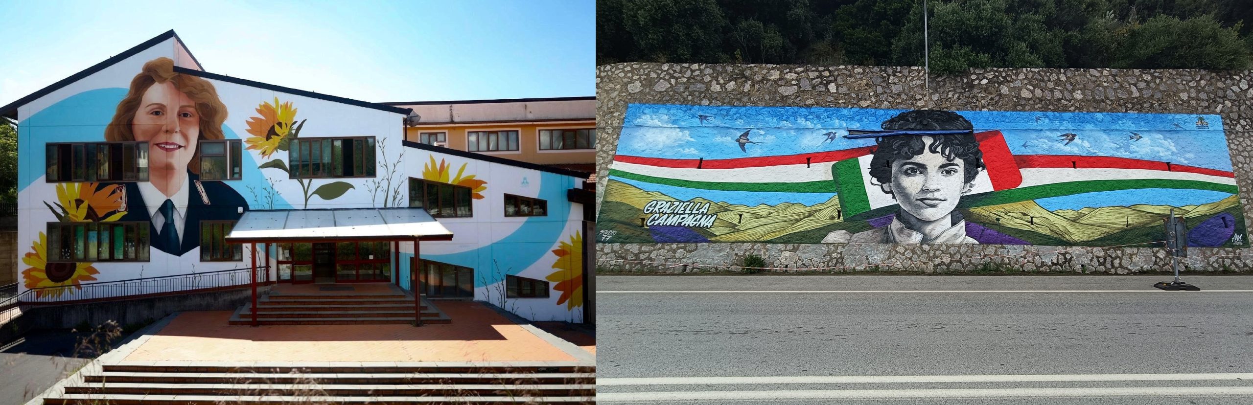 Prosegue la Street Art della Legalità in Sicilia, due nuovi murales a Ragalna e Letojanni: l’intervista agli artisti Abramo e Barbagallo