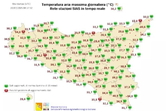 Altro giorno, altra ondata di calore in Sicilia: superati i 45 gradi