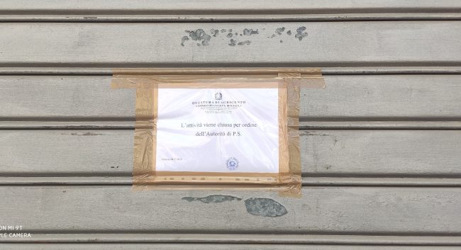 Chiuso un locale del centro di Sciacca: era ritrovo di pregiudicati