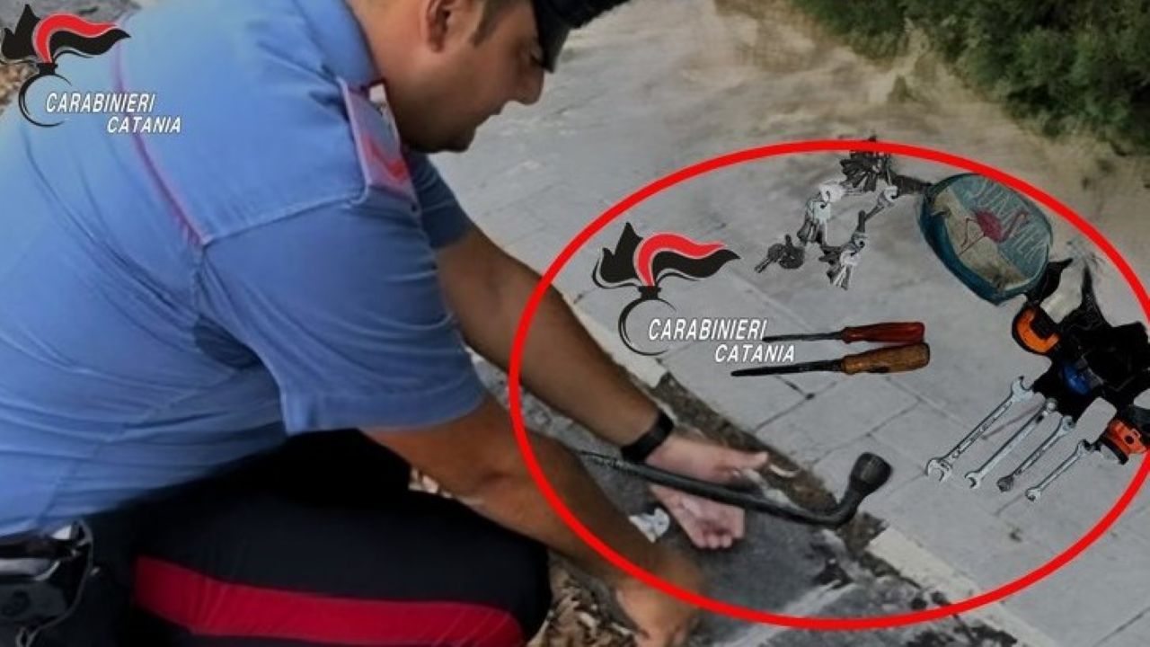 “A spasso” con arnesi atti allo scasso: una denuncia a Giarre