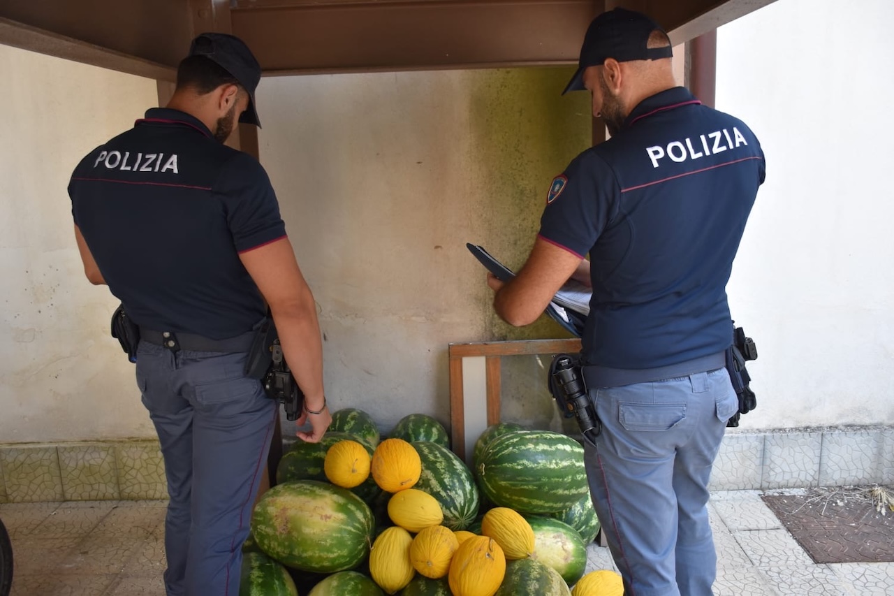 Sequestrati 300 chili di meloni nel Catanese: sanzioni per oltre 5.000 euro