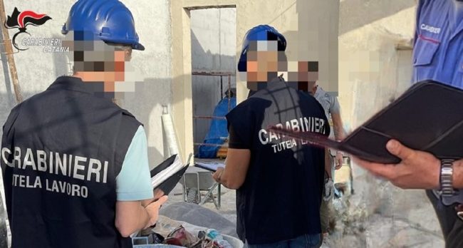 Gravina di Catania, sospesa impresa edile. Sanzioni a un salone di parrucchiere per lavoro nero
