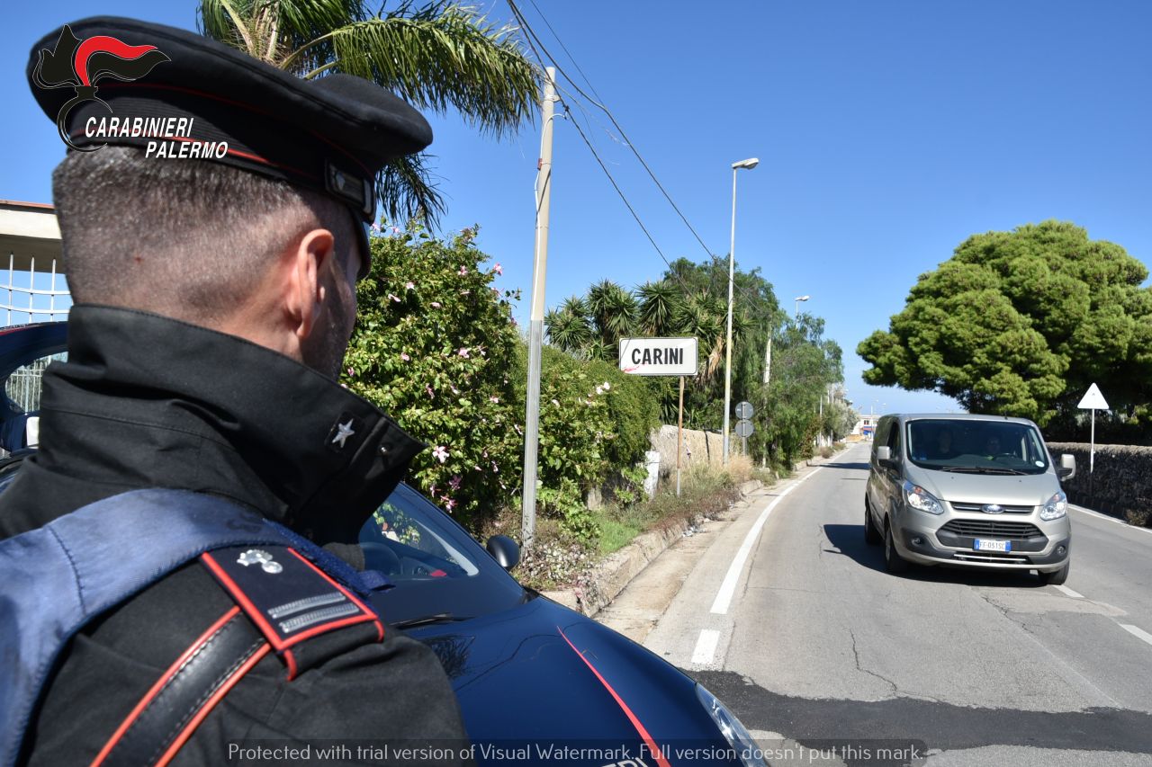 Controlli stradali a Carini e Villagrazia di Carini