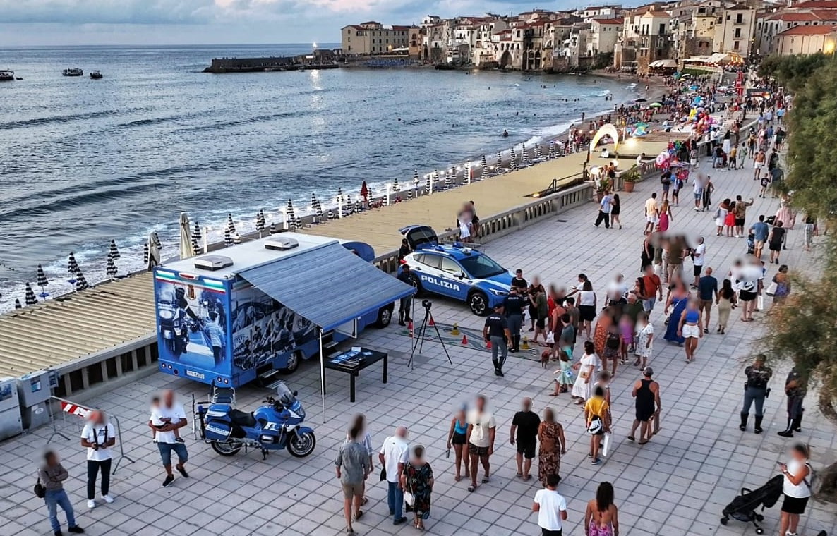 Campagna della Polizia di Stato a Cefalù per la sicurezza stradale