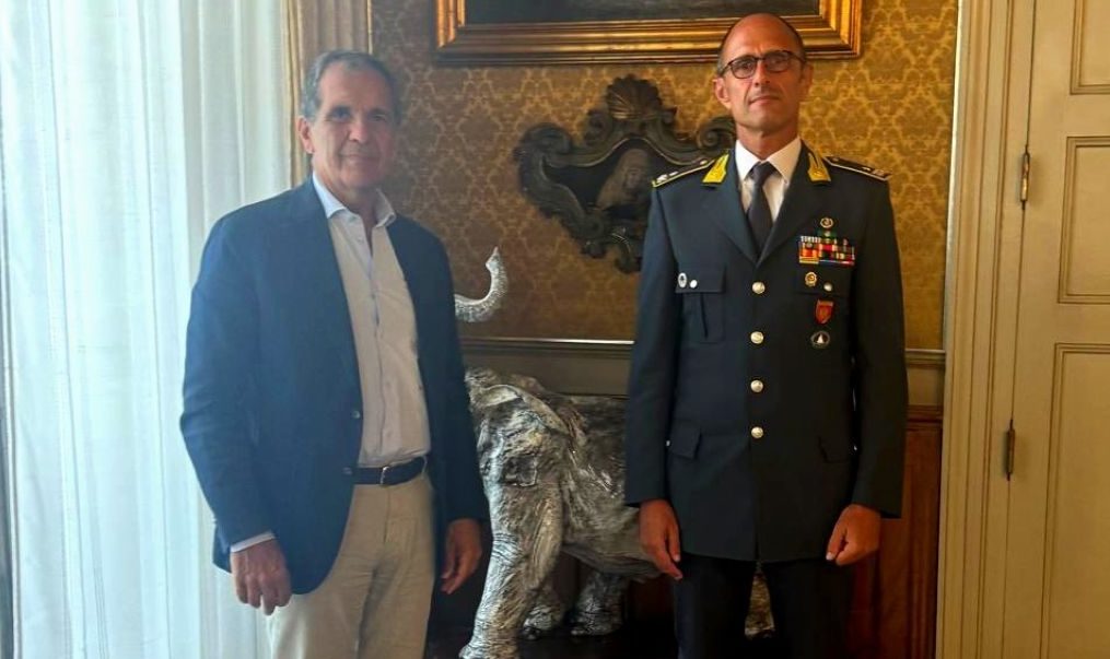 Il sindaco di Catania riceve Marco Filipponi, nuovo Comandante della Guardia di Finanza etnea